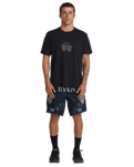 The RVCA Mens Pressed T-Shirt in Black