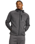 The RVCA Mens Balance Tech Zip Hoodie in Black Heather