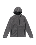 The RVCA Mens Balance Tech Zip Hoodie in Black Heather
