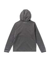 The RVCA Mens Balance Tech Zip Hoodie in Black Heather