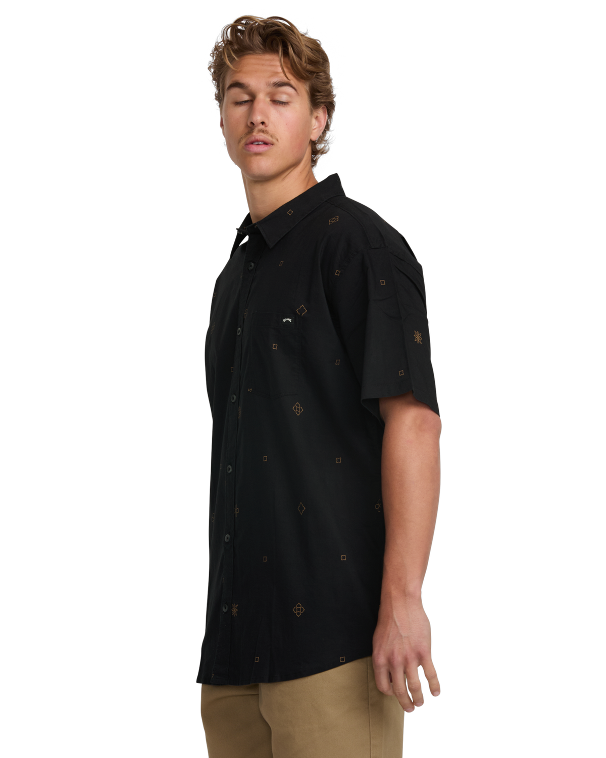 The Billabong Mens Sundays Mini Shirt in Black