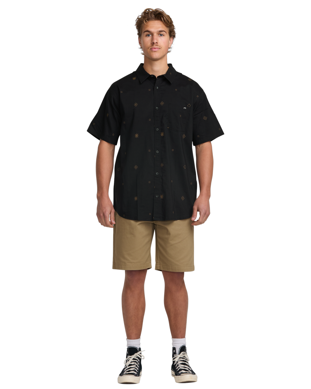The Billabong Mens Sundays Mini Shirt in Black