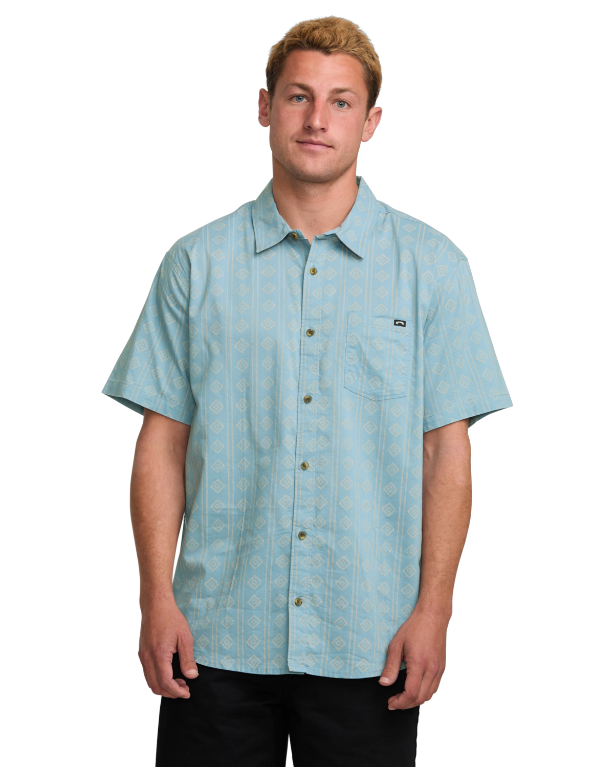 The Billabong Mens Sundays Mini Shirt in Washed Blue