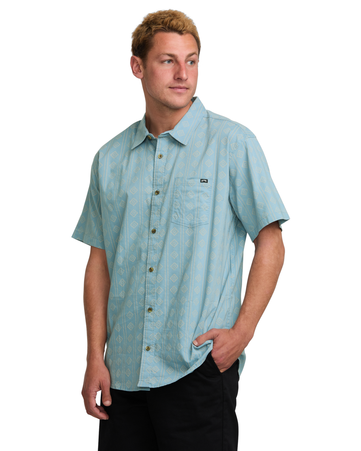 The Billabong Mens Sundays Mini Shirt in Washed Blue