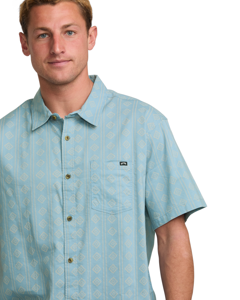 The Billabong Mens Sundays Mini Shirt in Washed Blue