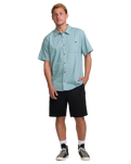 The Billabong Mens Sundays Mini Shirt in Washed Blue