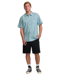 The Billabong Mens Sundays Mini Shirt in Washed Blue