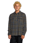 The Billabong Mens Offshore Flannel Shirt in Midnight
