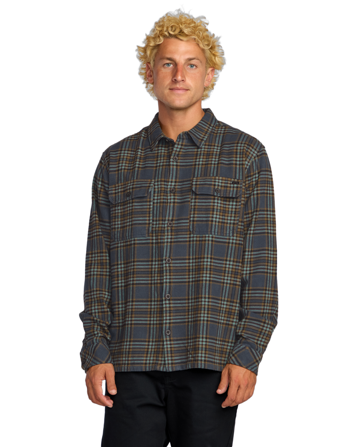 The Billabong Mens Offshore Flannel Shirt in Midnight