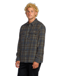 The Billabong Mens Offshore Flannel Shirt in Midnight