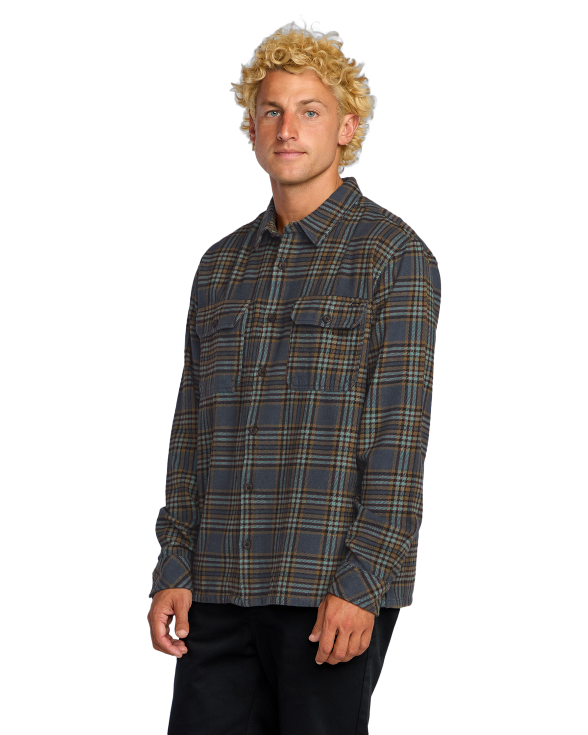 The Billabong Mens Offshore Flannel Shirt in Midnight