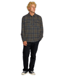 The Billabong Mens Offshore Flannel Shirt in Midnight