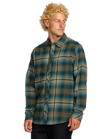 The Billabong Mens Coastline Flannel Shirt in Otter