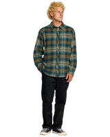 The Billabong Mens Coastline Flannel Shirt in Otter