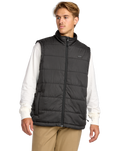 The Billabong Mens Journey Puffer Gilet in Black