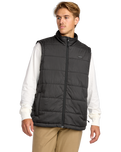 The Billabong Mens Journey Puffer Gilet in Black