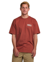 The Billabong Mens Walled T-Shirt in Dusty Red