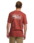 The Billabong Mens Walled T-Shirt in Dusty Red