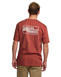 The Billabong Mens Walled T-Shirt in Dusty Red