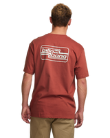 The Billabong Mens Walled T-Shirt in Dusty Red