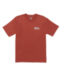 The Billabong Mens Walled T-Shirt in Dusty Red