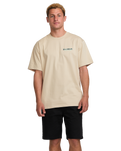 The Billabong Mens Twin Peaks T-Shirt in Bleached Sand