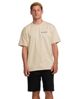 The Billabong Mens Twin Peaks T-Shirt in Bleached Sand