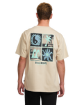 The Billabong Mens Twin Peaks T-Shirt in Bleached Sand