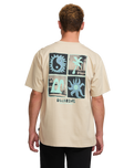 The Billabong Mens Twin Peaks T-Shirt in Bleached Sand