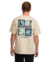 The Billabong Mens Twin Peaks T-Shirt in Bleached Sand