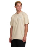 The Billabong Mens Twin Peaks T-Shirt in Bleached Sand