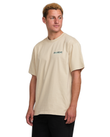 The Billabong Mens Twin Peaks T-Shirt in Bleached Sand