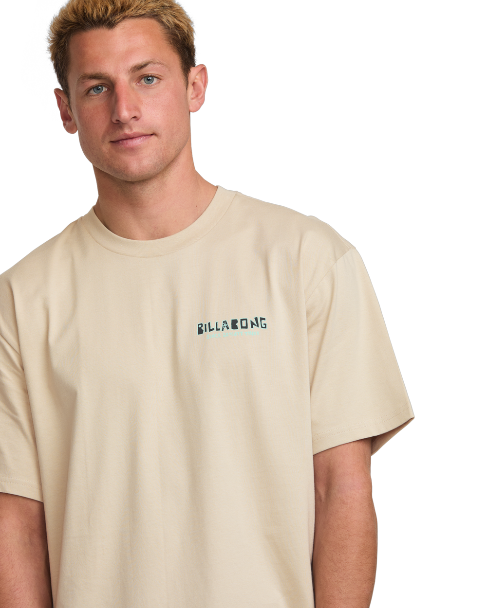 The Billabong Mens Twin Peaks T-Shirt in Bleached Sand
