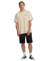 The Billabong Mens Twin Peaks T-Shirt in Bleached Sand