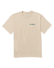 The Billabong Mens Twin Peaks T-Shirt in Bleached Sand