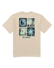 The Billabong Mens Twin Peaks T-Shirt in Bleached Sand