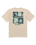 The Billabong Mens Twin Peaks T-Shirt in Bleached Sand