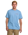 The Billabong Mens Twin Peaks T-Shirt in Sky Blue