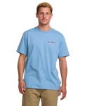 The Billabong Mens Twin Peaks T-Shirt in Sky Blue