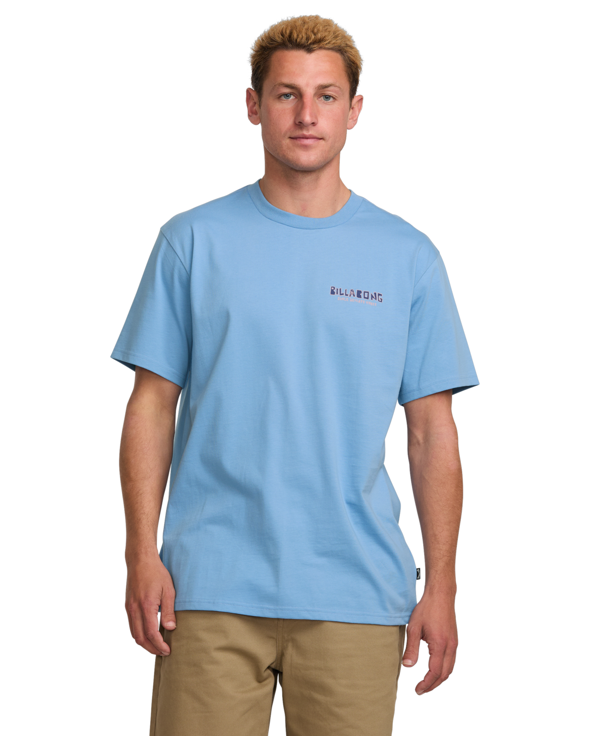 The Billabong Mens Twin Peaks T-Shirt in Sky Blue