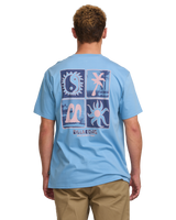 The Billabong Mens Twin Peaks T-Shirt in Sky Blue