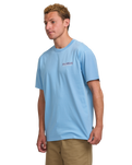 The Billabong Mens Twin Peaks T-Shirt in Sky Blue