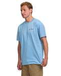 The Billabong Mens Twin Peaks T-Shirt in Sky Blue