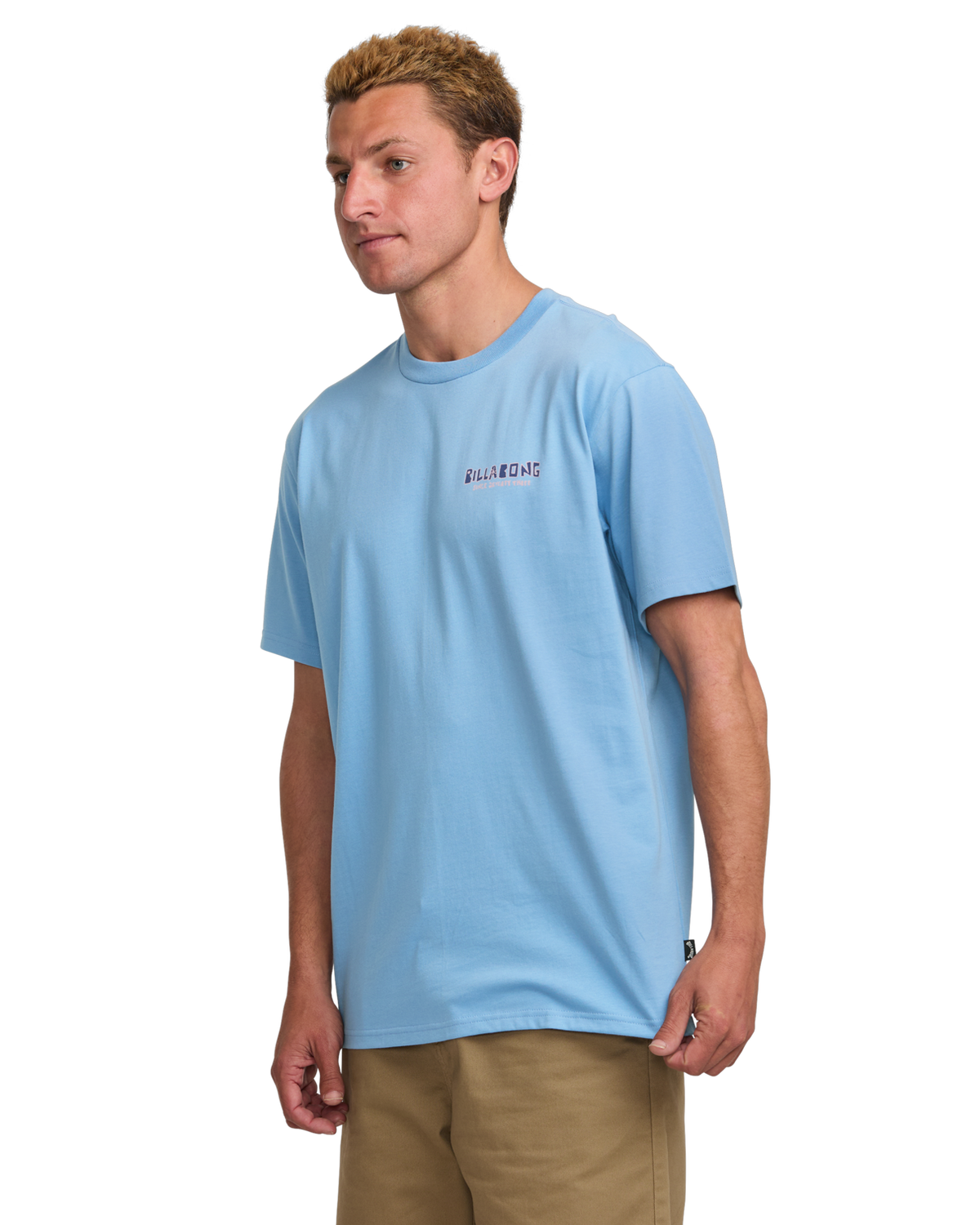 The Billabong Mens Twin Peaks T-Shirt in Sky Blue