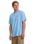The Billabong Mens Twin Peaks T-Shirt in Sky Blue