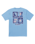 The Billabong Mens Twin Peaks T-Shirt in Sky Blue