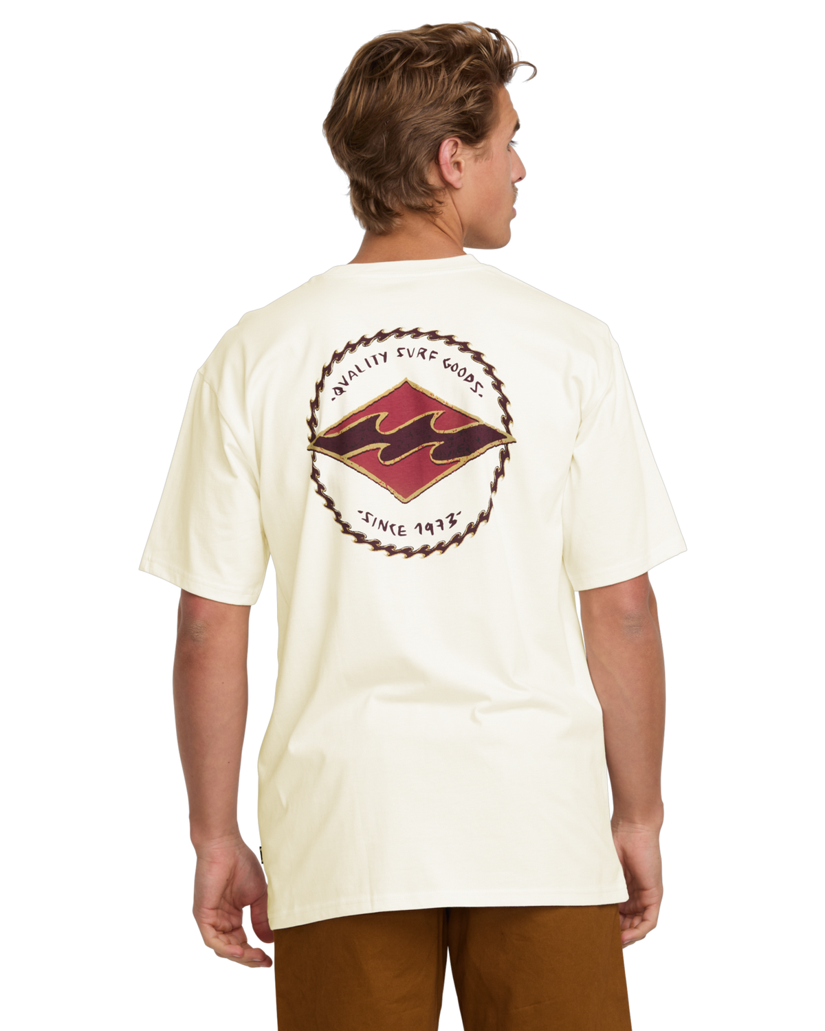 The Billabong Mens Rotor Diamond T-Shirt in Off White