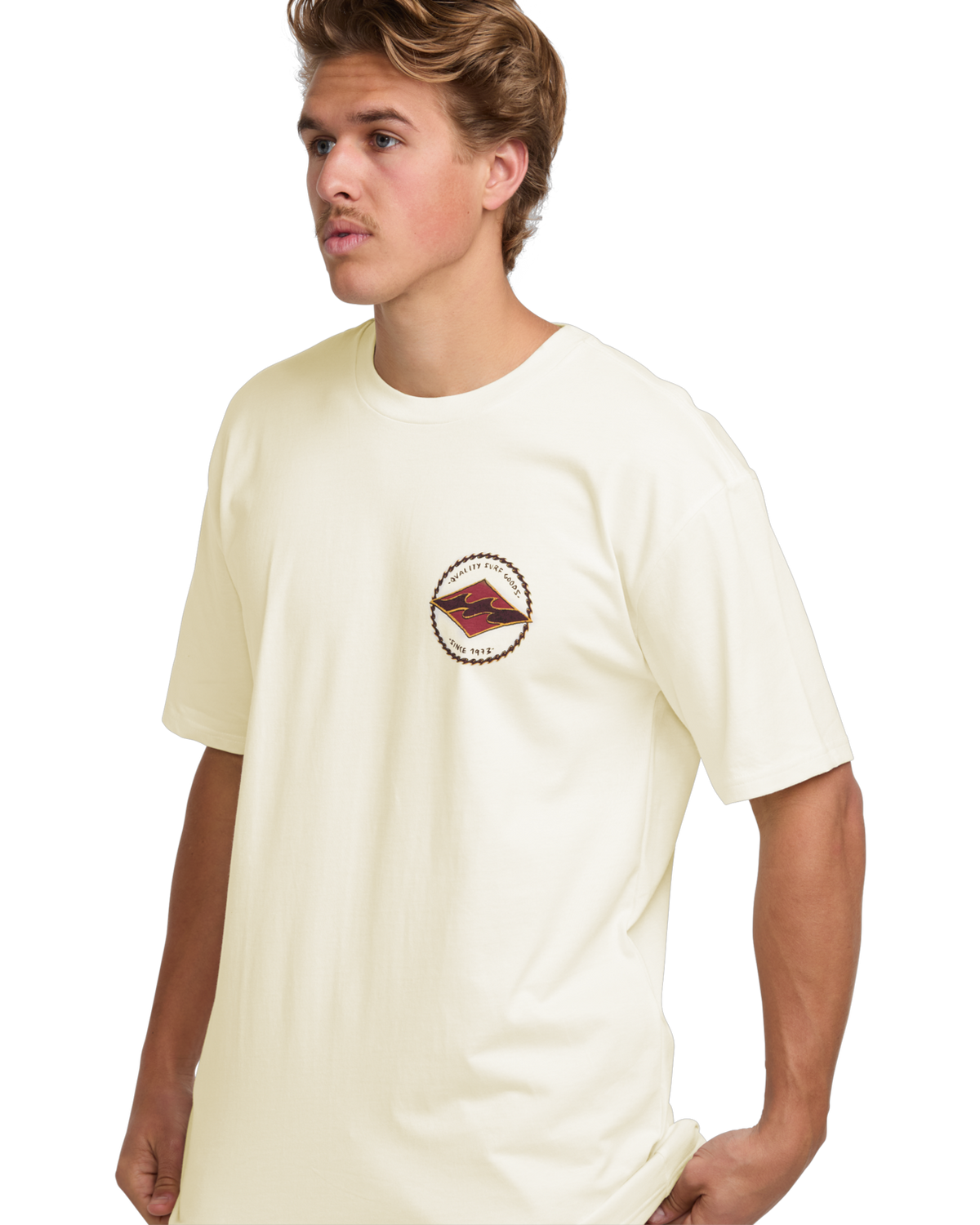 The Billabong Mens Rotor Diamond T-Shirt in Off White