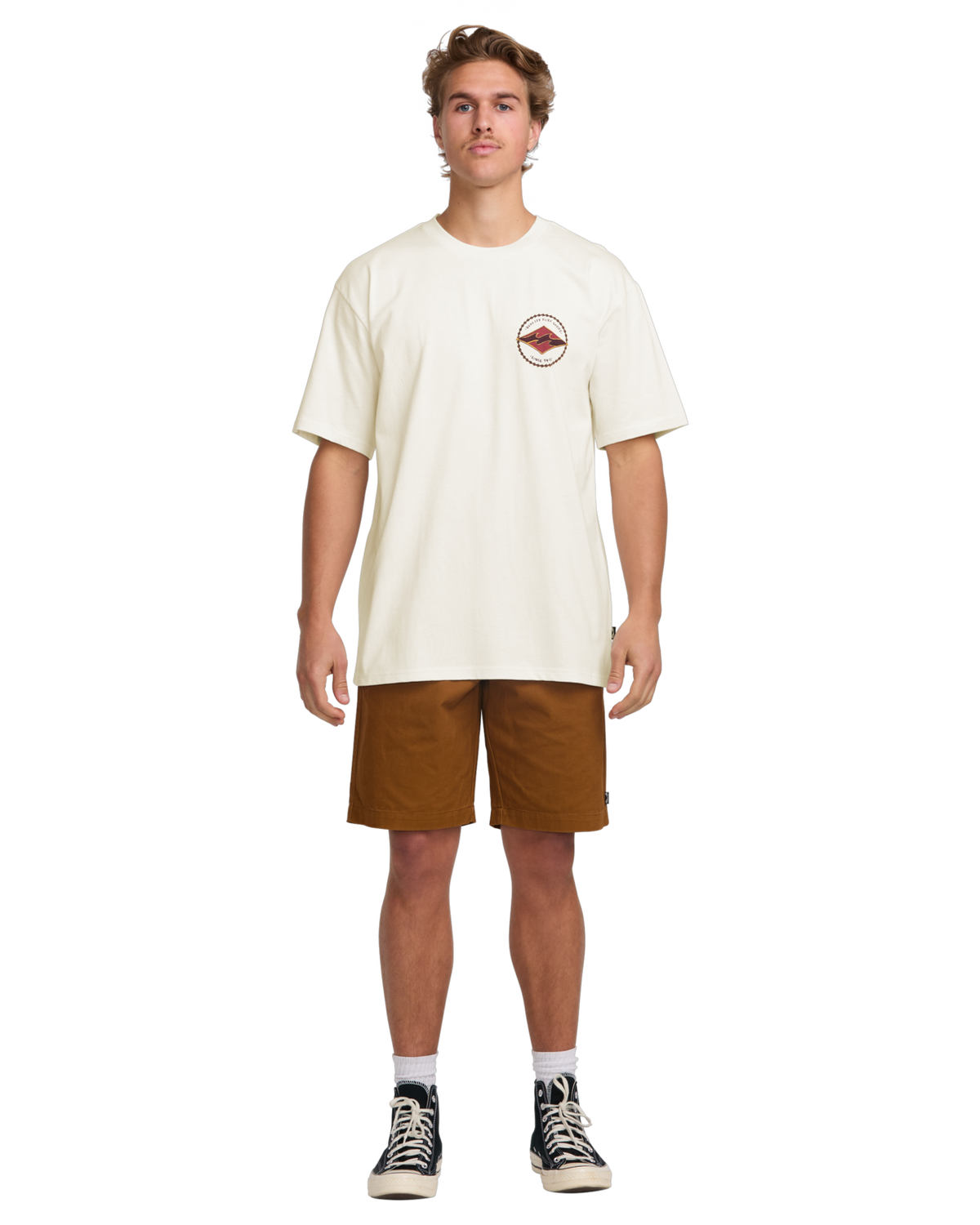The Billabong Mens Rotor Diamond T-Shirt in Off White