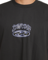 The Billabong Mens Bad Dog OG T-Shirt in Black Vintage